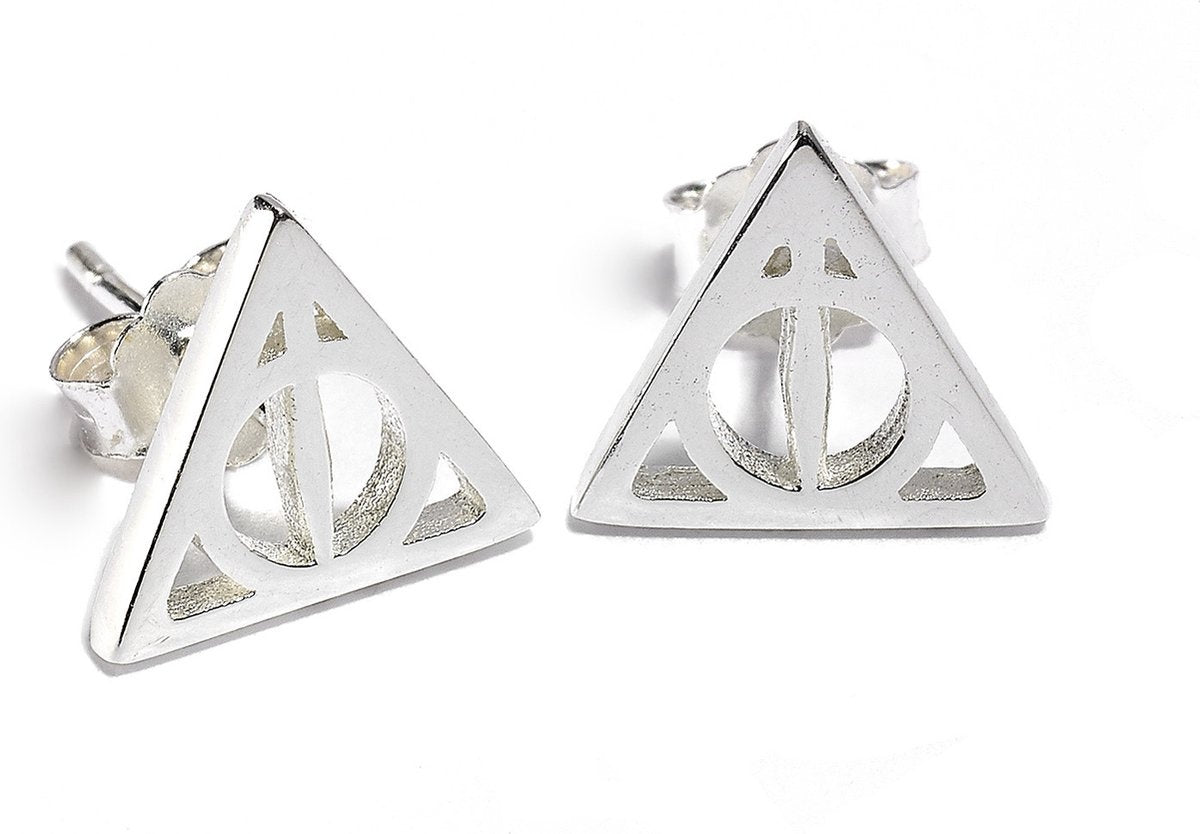 The Carat Shop – Harry Potter zilveren deathly hallows oorbellen