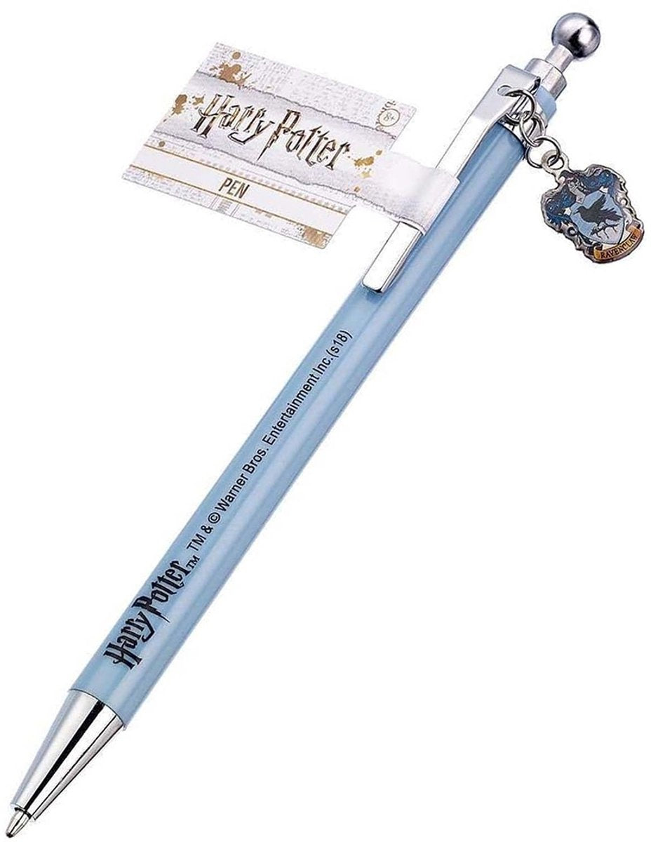 The Carat Shop – Harry Potter – pen met ravenclaw bedel – zilver en blauw