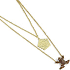 The Carat Shop – Harry Potter sterling zilver goudkleurig chocolade kikker ketting versierd met kristallen