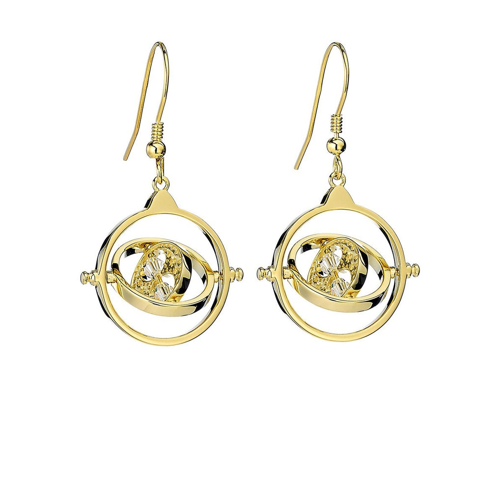 The Carat Shop – Harry Potter vergulde time turner – tijd terugdraaier met swarovski kristallen – oorbellen