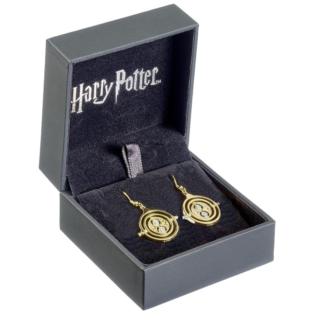 The Carat Shop – Harry Potter vergulde time turner – tijd terugdraaier met swarovski kristallen – oorbellen