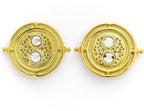The Carat Shop – Harry Potter – sterling zilver- time turner – tijd terugdraaiende oorbellen