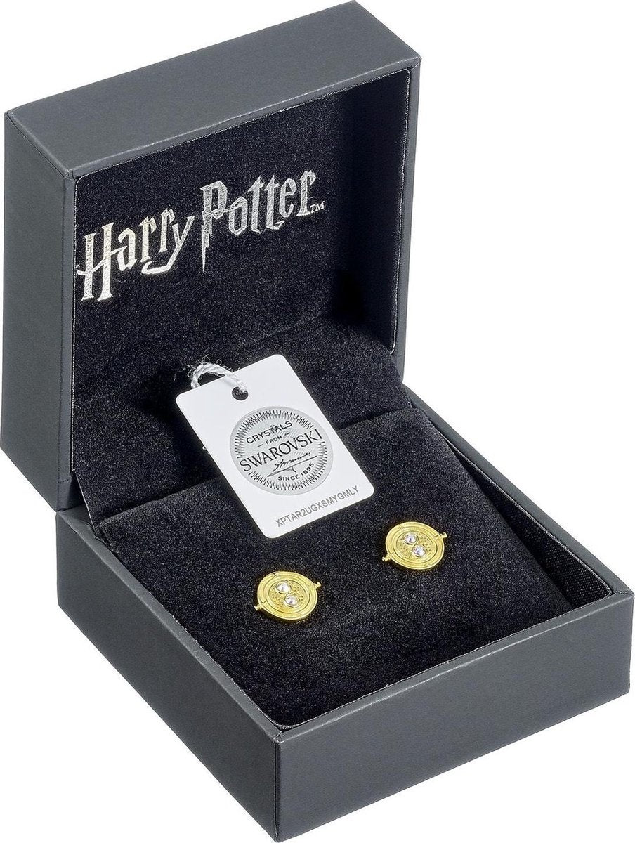 The Carat Shop – Harry Potter – sterling zilver- time turner – tijd terugdraaiende oorbellen