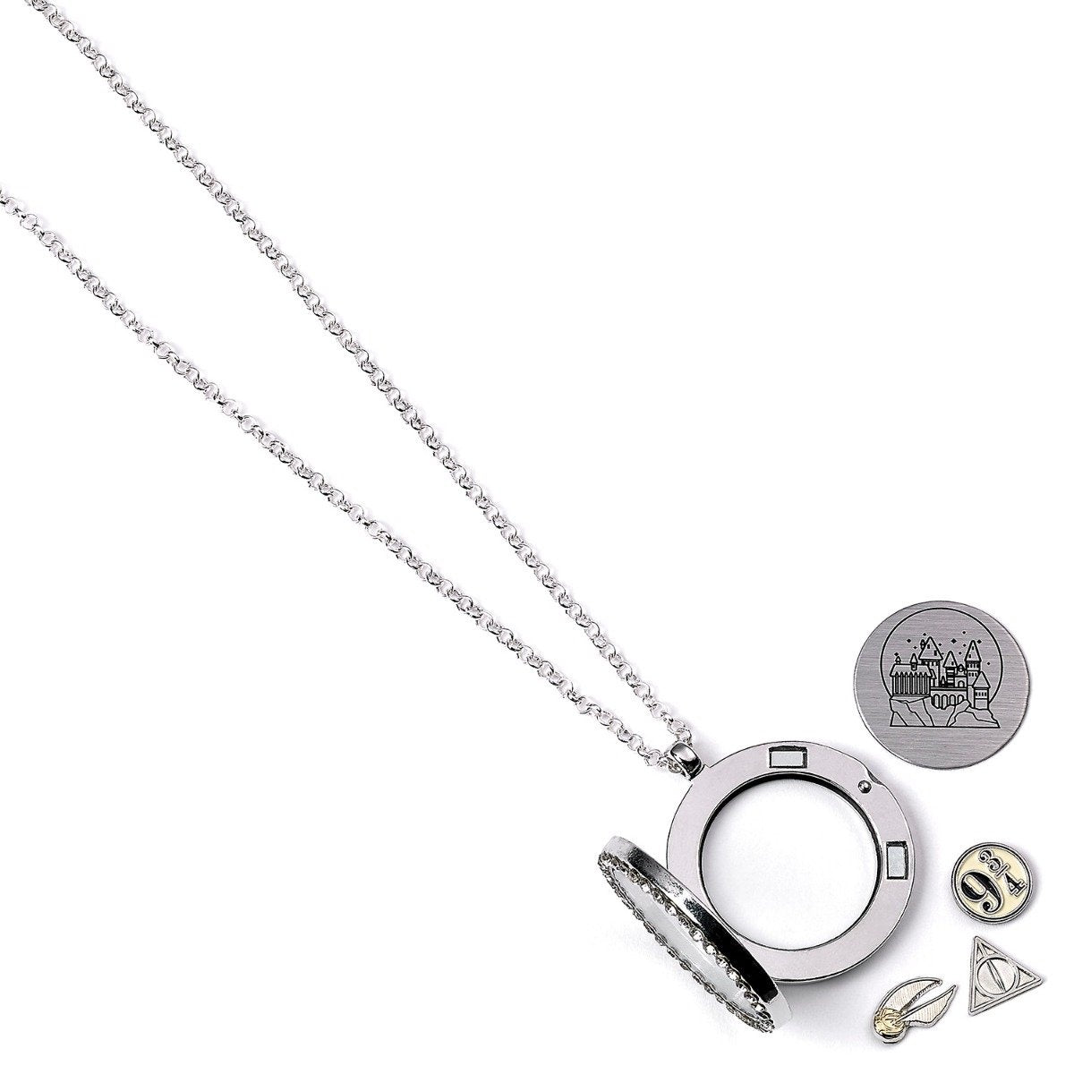 The Carat Shop – Harry Potter zwevende bedel hangslotketting met 3 bedels