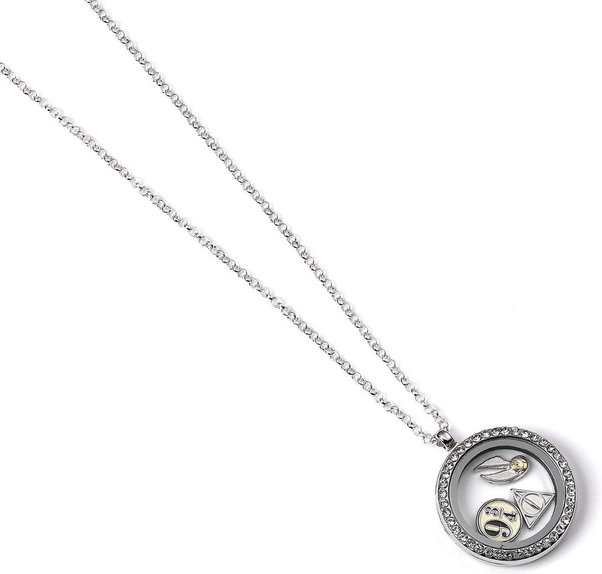 The Carat Shop – Harry Potter zwevende bedel hangslotketting met 3 bedels