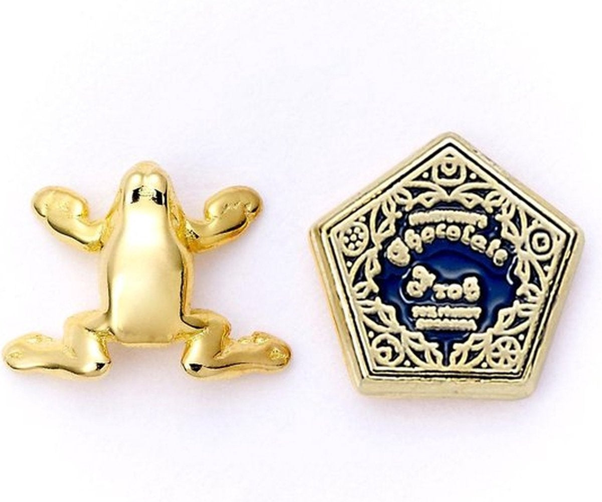 The Carat Shop – Harry Potter oorbellen set met time turner – chocolade kikker en bril – bliksemschicht oorbellen