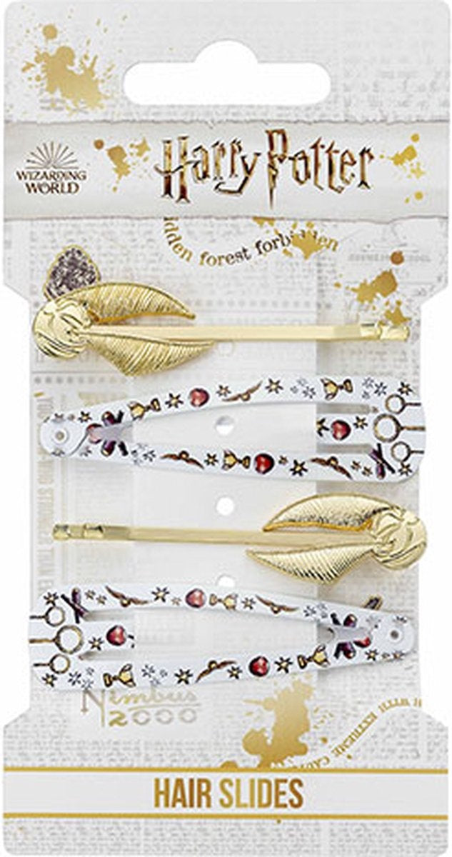 The Carat Shop – Harry Potter – golden snitch – gouden snaai hair clip set