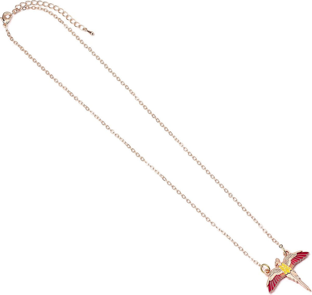 The Carat Shop – Harry Potter roze gouden fawkes ketting