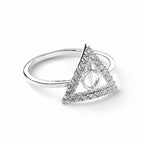The Carat Shop Harry Potter Sterling Silver Deathly Hallows ring – L
