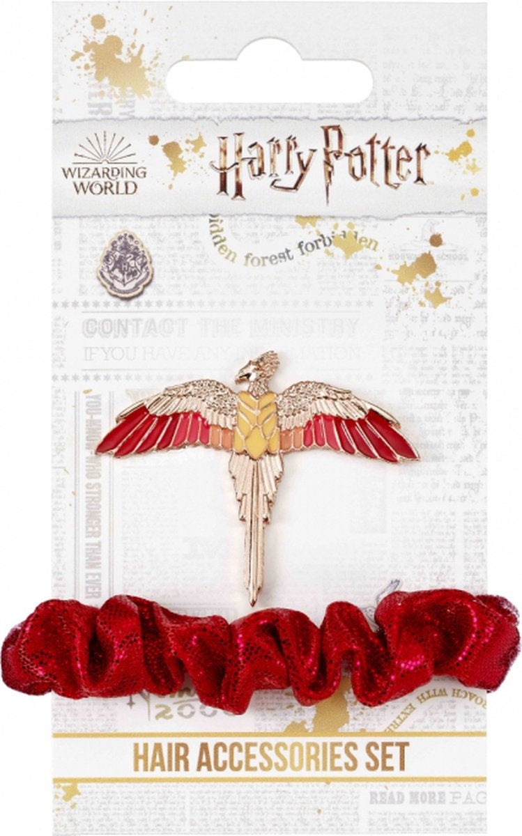 The Carat Shop – Harry Potter – fawkes haaraccessoire scrunchie set – roze goudkleurig