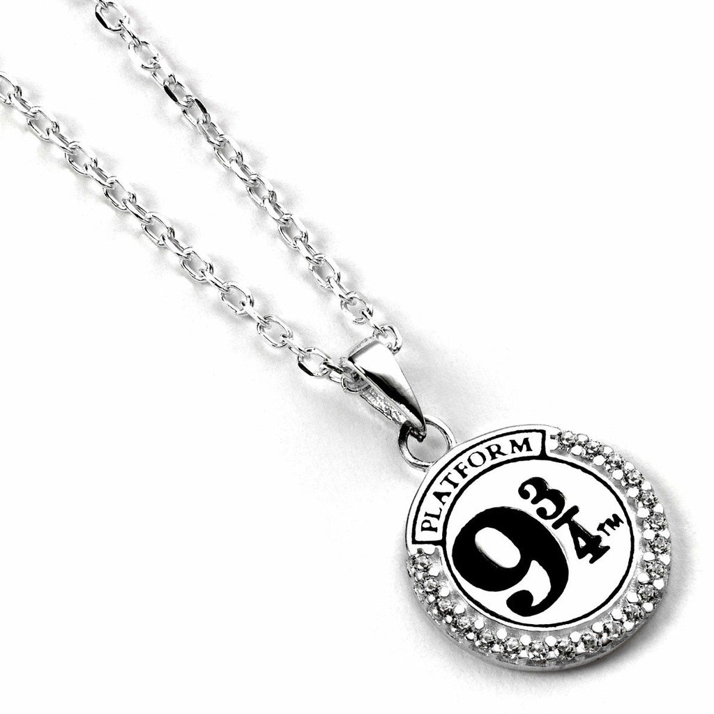 The Carat Shop – Harry Potter – sterling zilveren platform 9 3/4 ketting versierd met kristallen