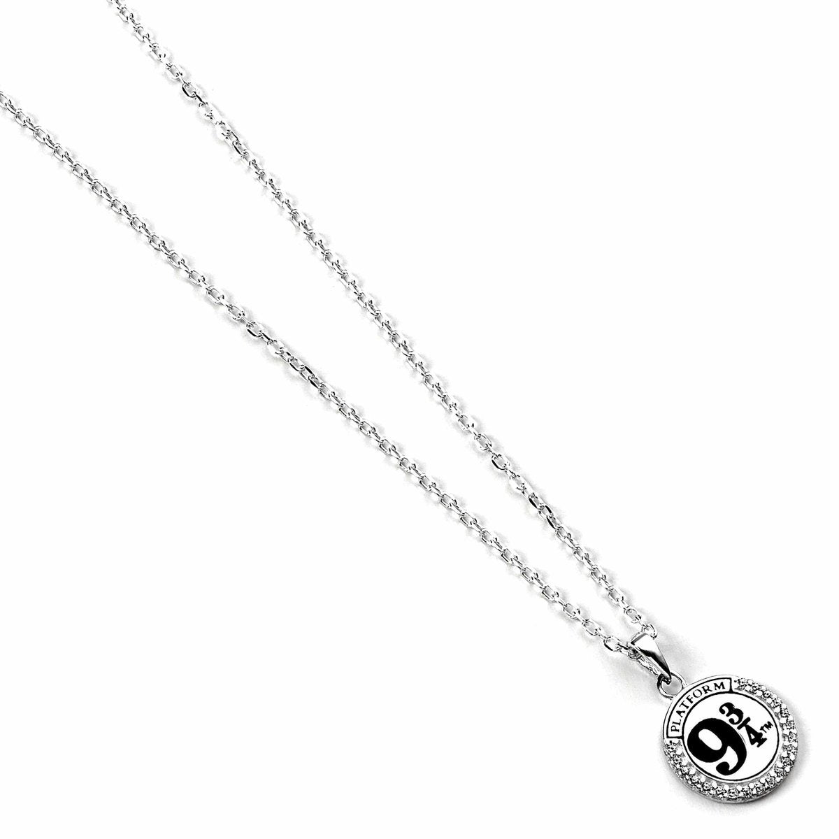 The Carat Shop – Harry Potter – sterling zilveren platform 9 3/4 ketting versierd met kristallen