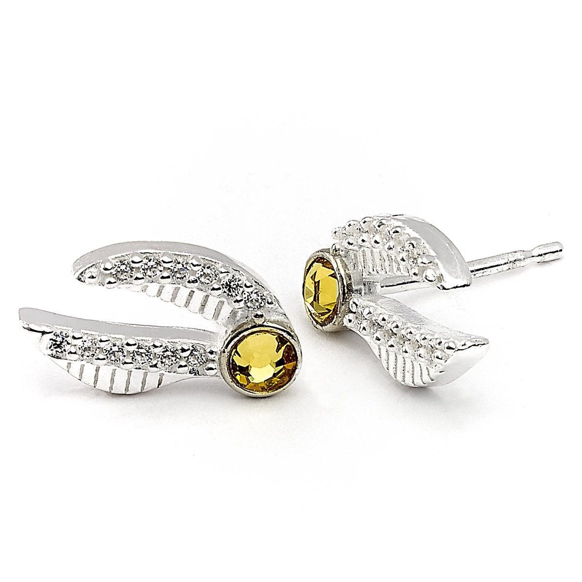The Carat Shop Harry Potter Golden Snitch oorbellen – Zilverkleurig met kristallen