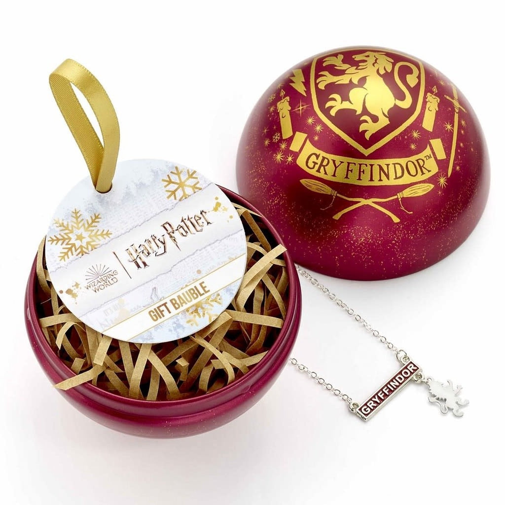 The Carat Shop – Harry Potter griffoendor kerstbal – cadeaubal met ketting