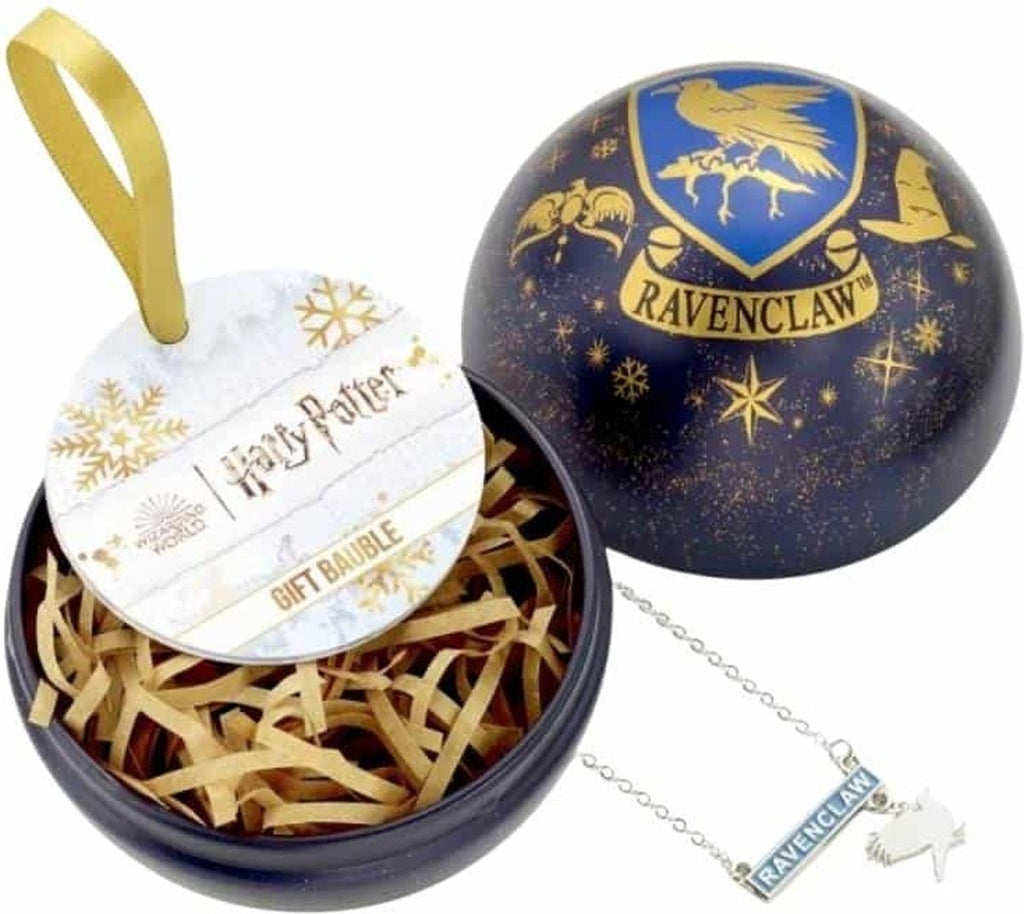 The Carat Shop Harry Potter kerstbal met ketting – Ravenclaw
