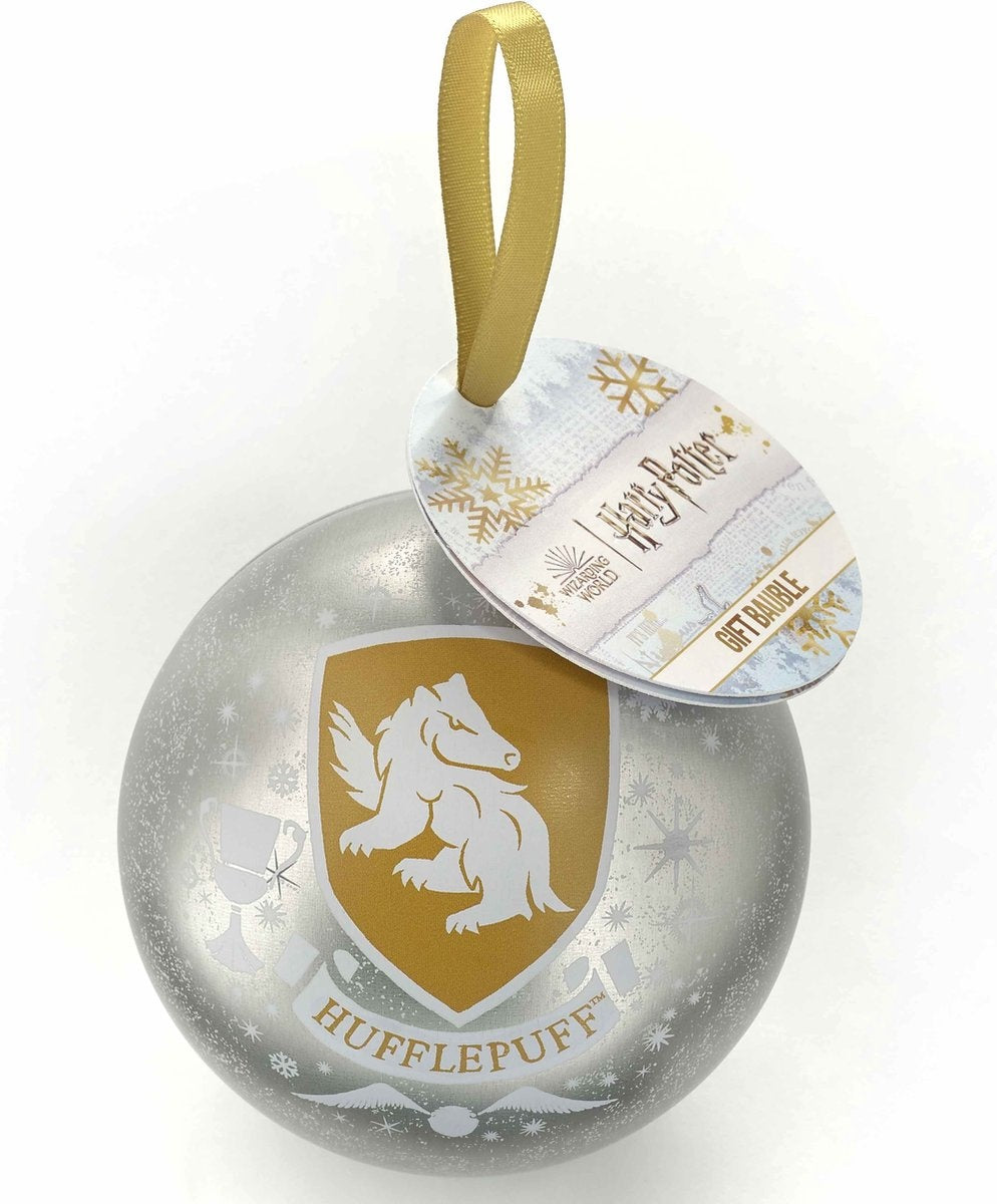 The Carat Shop Harry Potter kerstbal met ketting – Hufflepuff