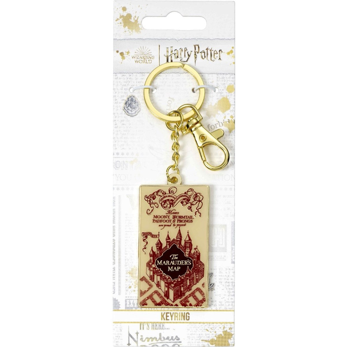 The Carat Shop – Harry Potter – marauders map sleutelhanger – zilverkleurig