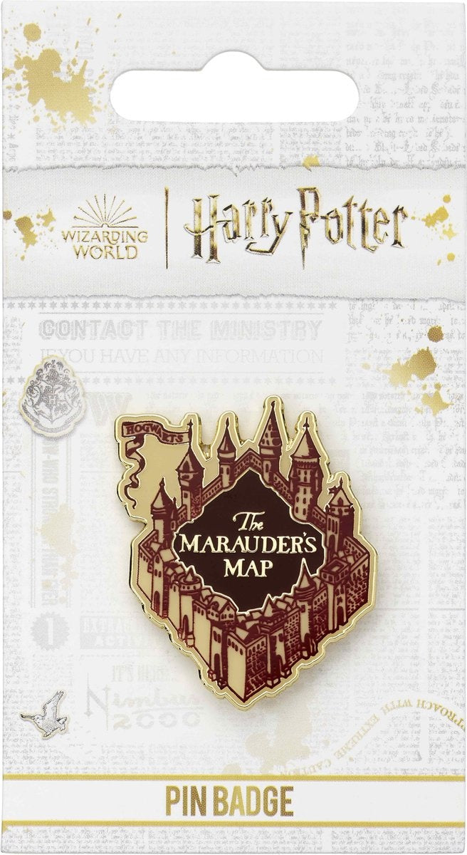 The Carat Shop – Harry Potter – marauders map- sluipwegwijzer pin badge – zilverkleurig