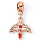 Harry Potter fawkes rose gold plated slider charm