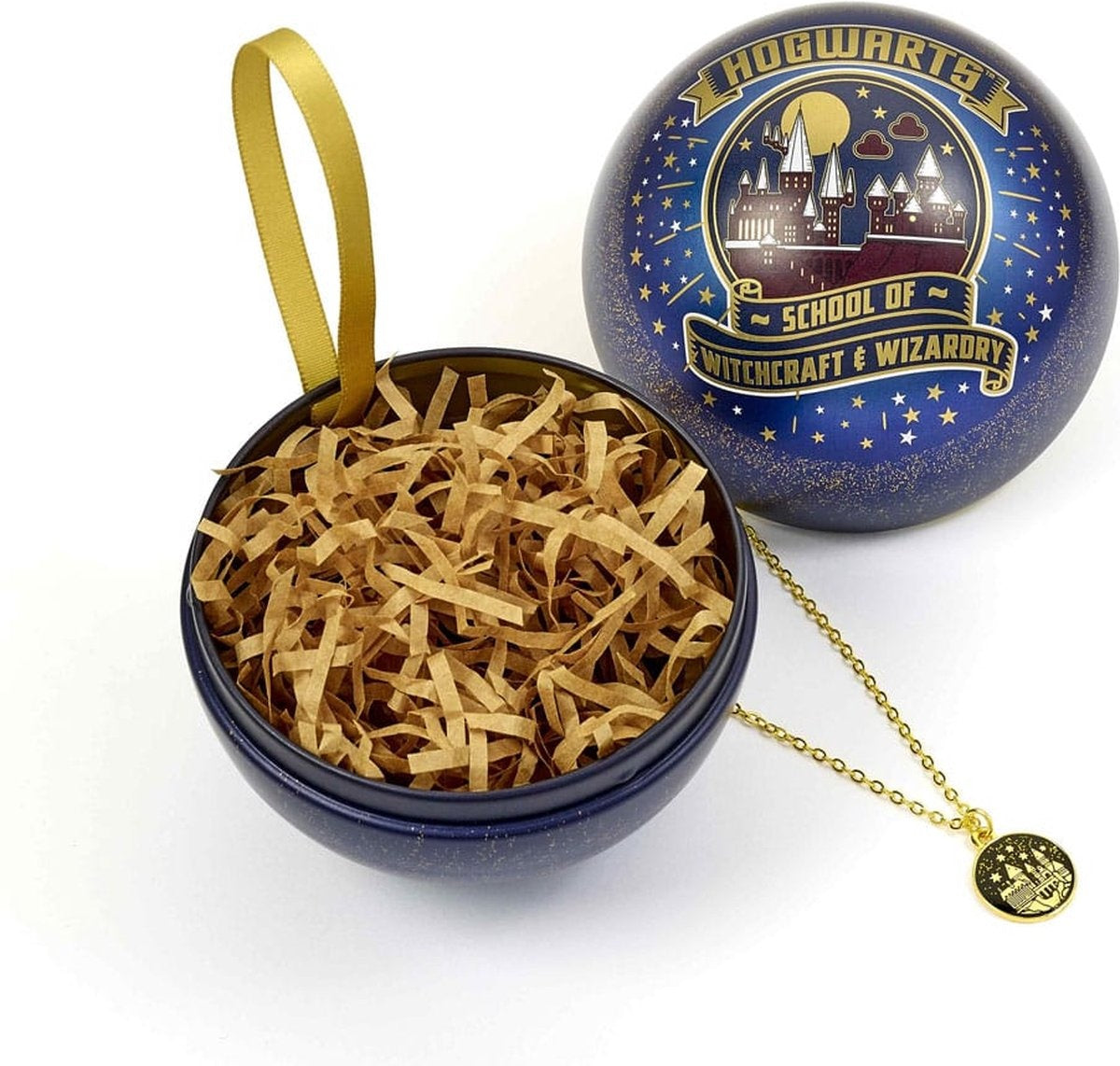 The Carat Shop – Harry Potter hogwarts school of witchcraft and wizardry kerstbal – cadeaubal met ketting