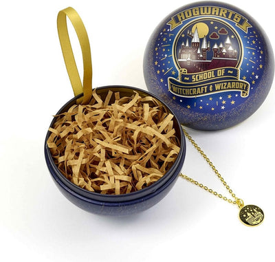 The Carat Shop – Harry Potter hogwarts school of witchcraft and wizardry kerstbal – cadeaubal met ketting