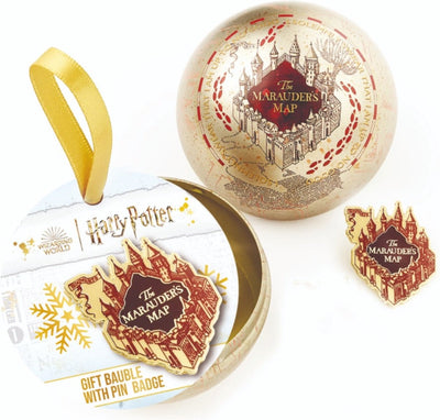 The Carat Shop – Harry Potter marauder's map kerstbal – cadeaubal met gratis pin