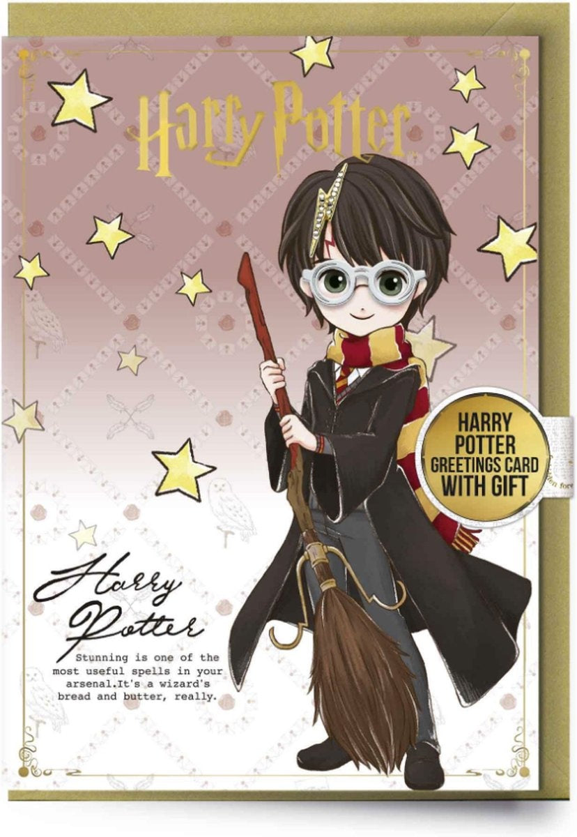The Carat Shop – Harry Potter – bril en bliksem pin met gratis wenskaart