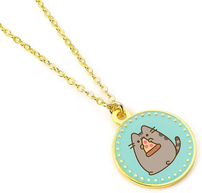 The Carat Shop – pusheen pizza ketting – goudkleurig