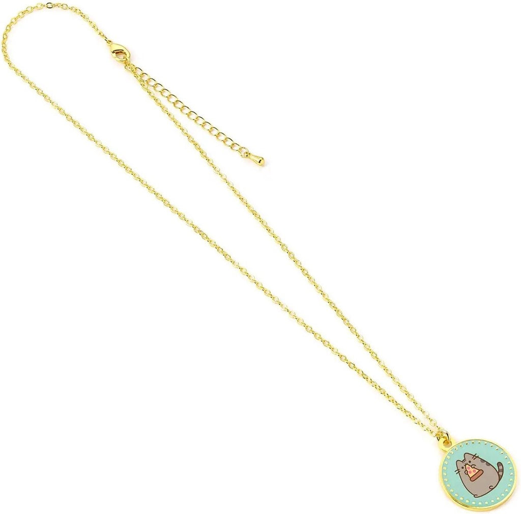 The Carat Shop – pusheen pizza ketting – goudkleurig