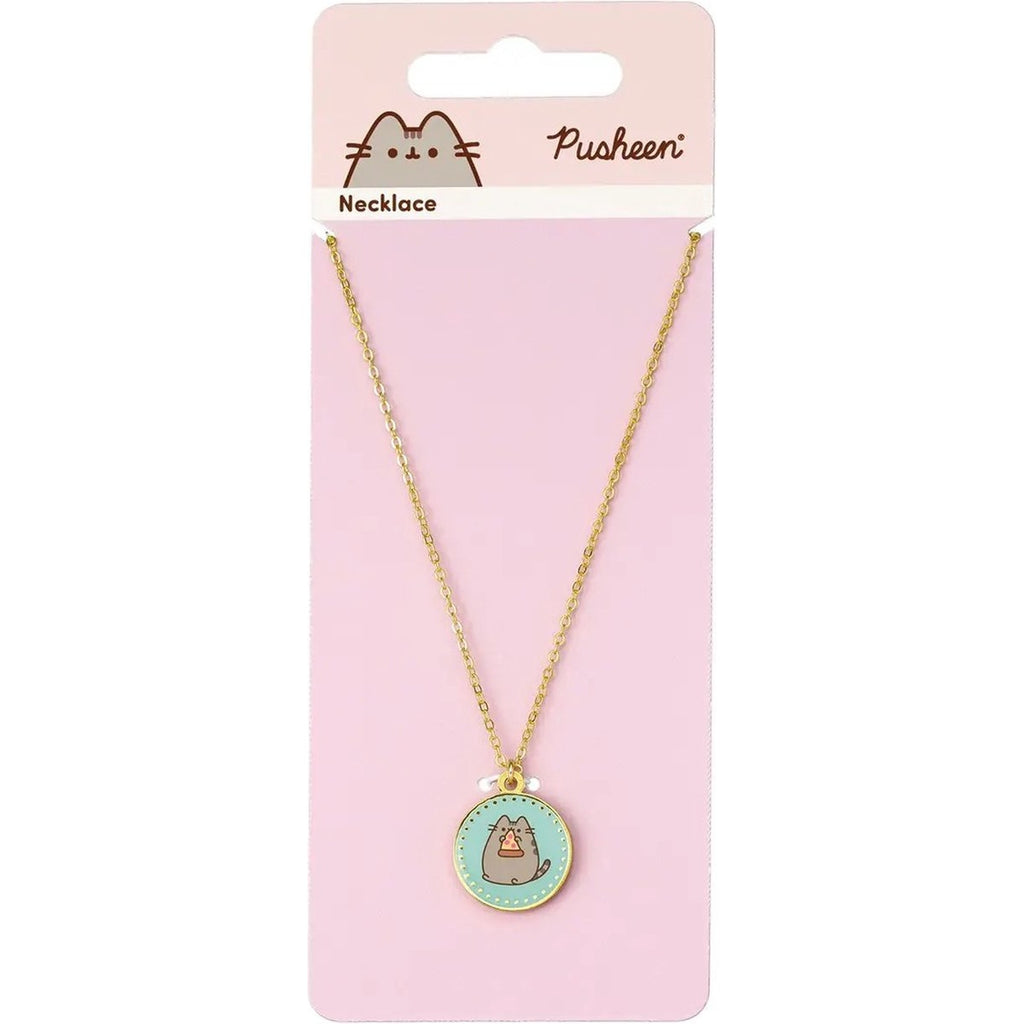 The Carat Shop – pusheen pizza ketting – goudkleurig