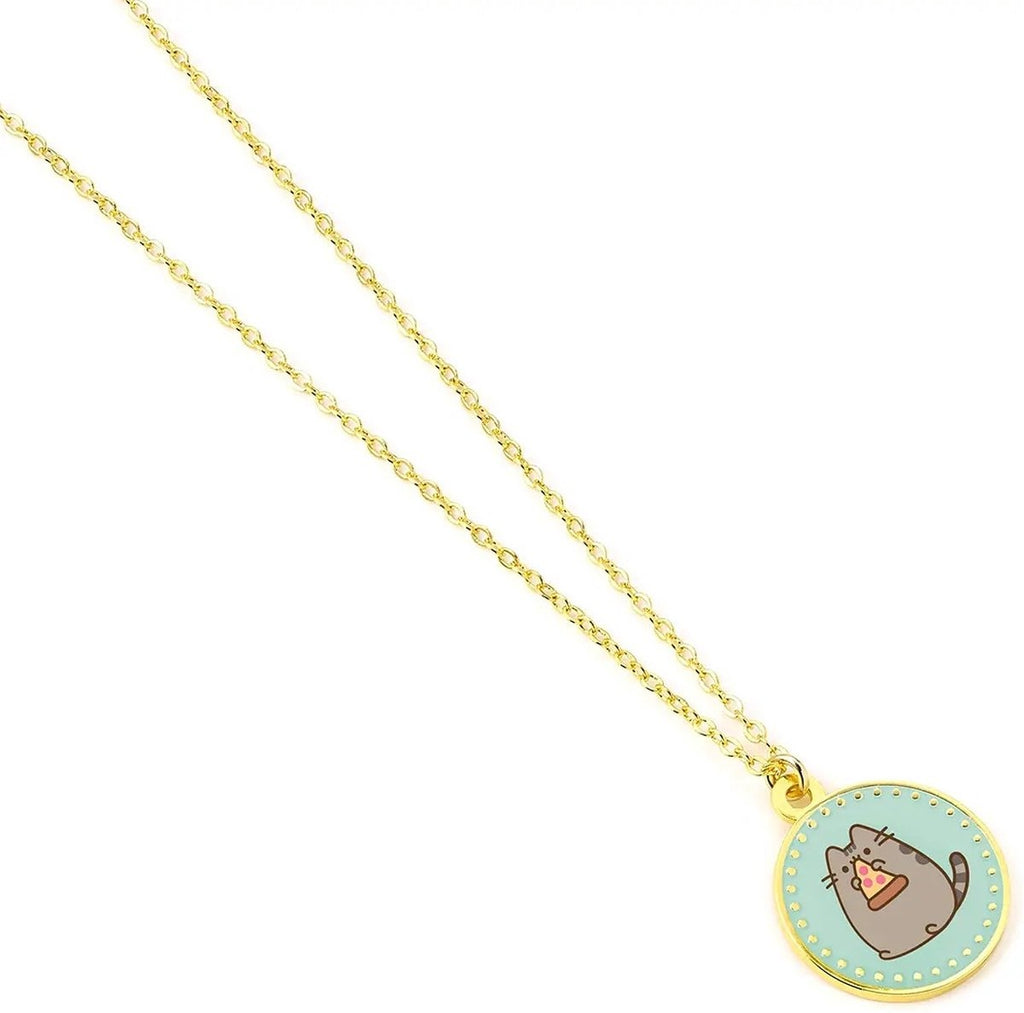 The Carat Shop – pusheen pizza ketting – goudkleurig