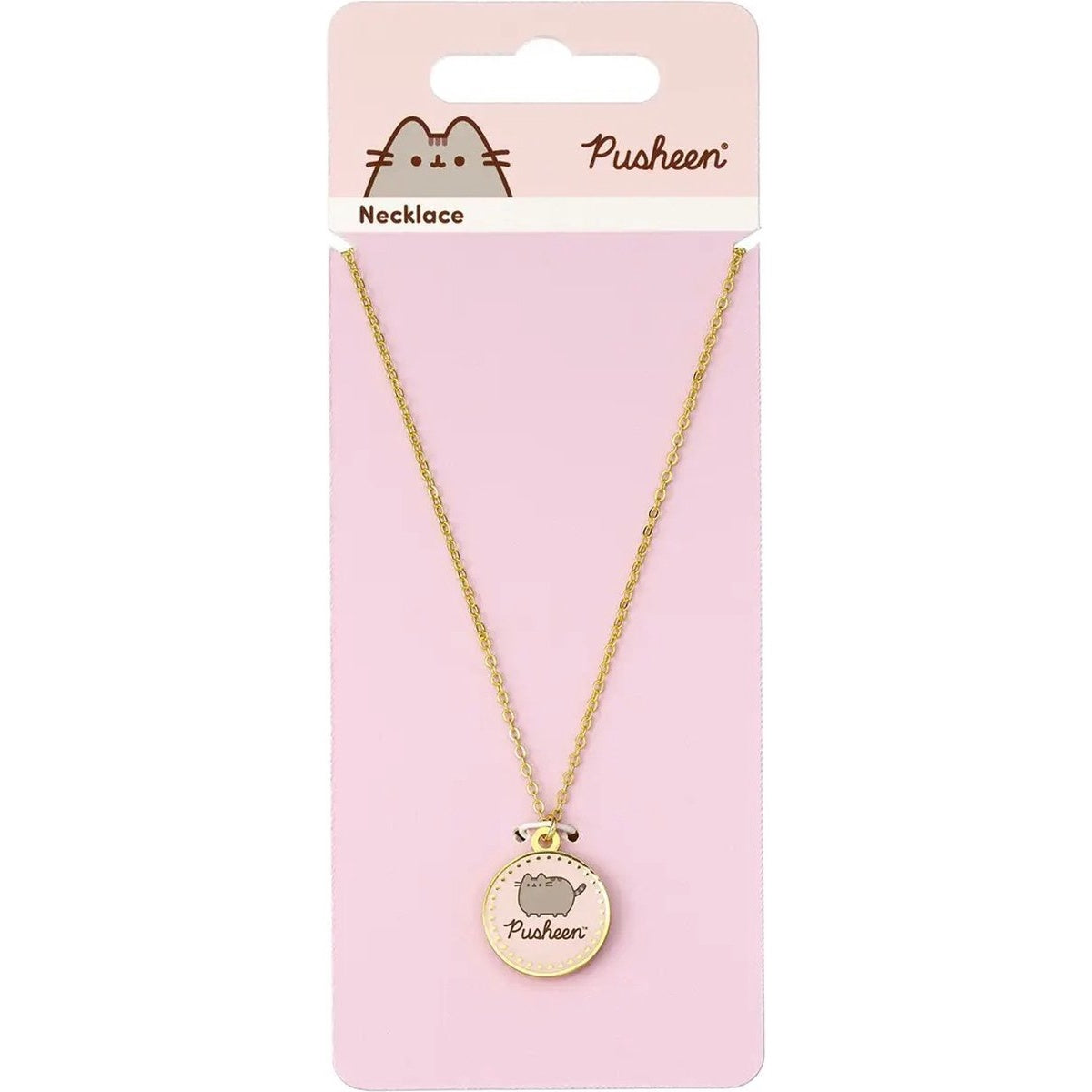 The Carat Shop – pusheen de kat roze naam ketting