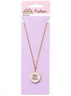 The Carat Shop – pusheen de kat roze naam ketting