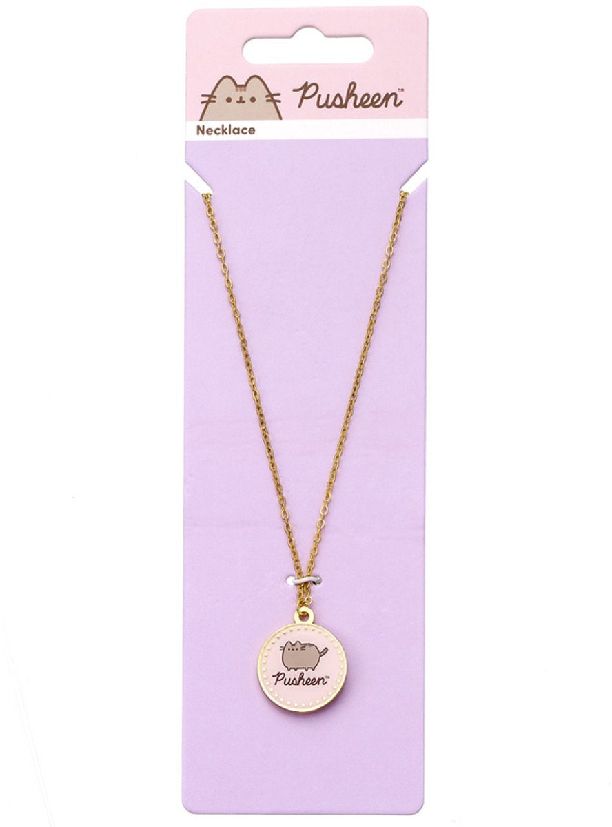 The Carat Shop – pusheen de kat roze naam ketting