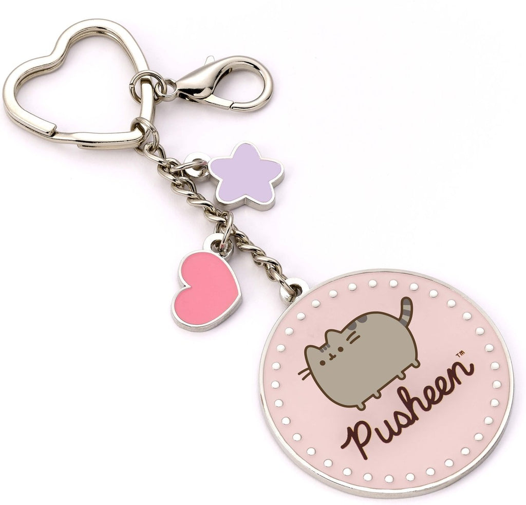The Carat Shop – pusheen sleutelhanger met mini‑bedels – zilverkleurig