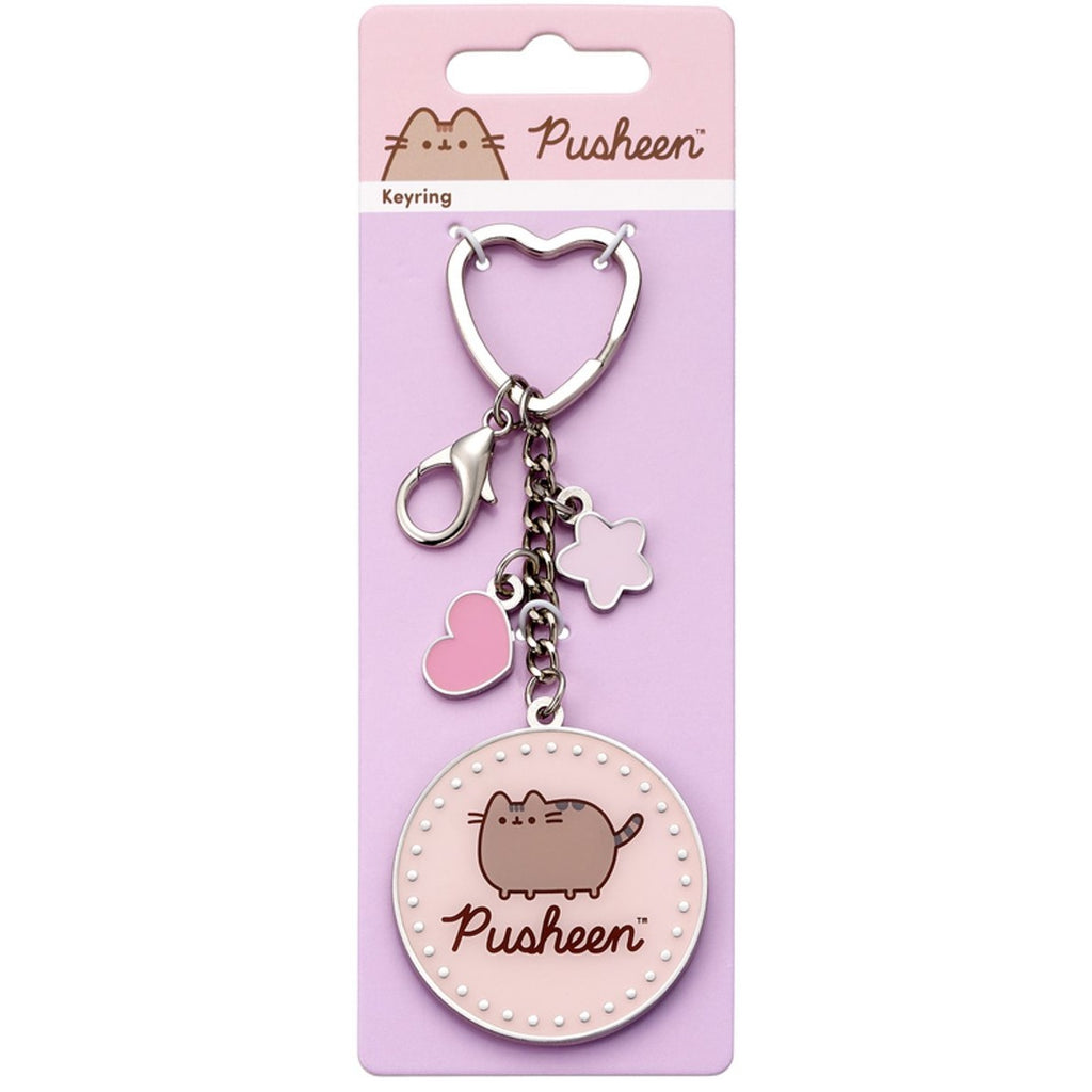 The Carat Shop – pusheen sleutelhanger met mini‑bedels – zilverkleurig