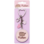 The Carat Shop – pusheen sleutelhanger met mini‑bedels – zilverkleurig