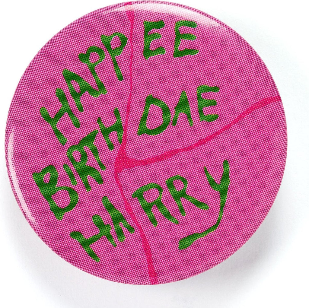 The Carat Shop – happee birthdae harry cake button badge