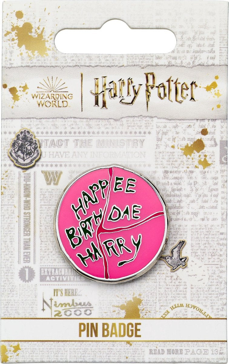 The Carat Shop – Harry Potter – happee birthdae harry cake – speldje – pinbadge