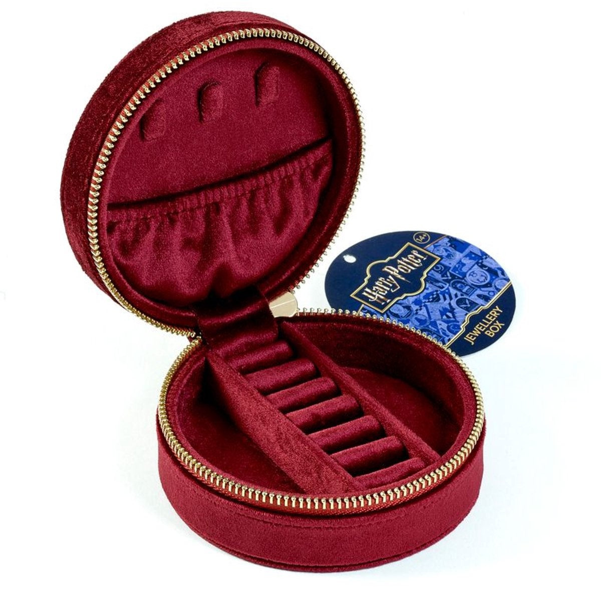 The Carat Shop – Harry Potter time turner – fluwelen juwelendoos – bordeau
