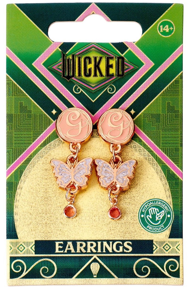 The Carat Shop – wicked glinda druppel vlinder oorbellen