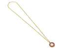 The Carat Shop – wicked 'w' logo met kristallen rand ketting