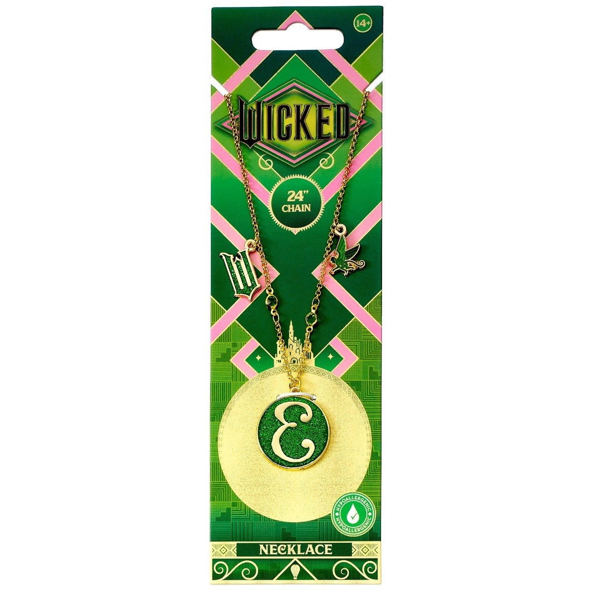 The Carat Shop – wicked elphaba 'e' icoon halsketting