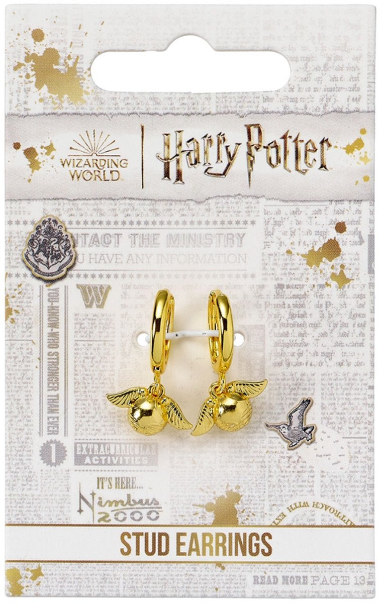 The Carat Shop – Harry Potter golden snitch – gouden snaai hoepel oorbellen – goudkleurig