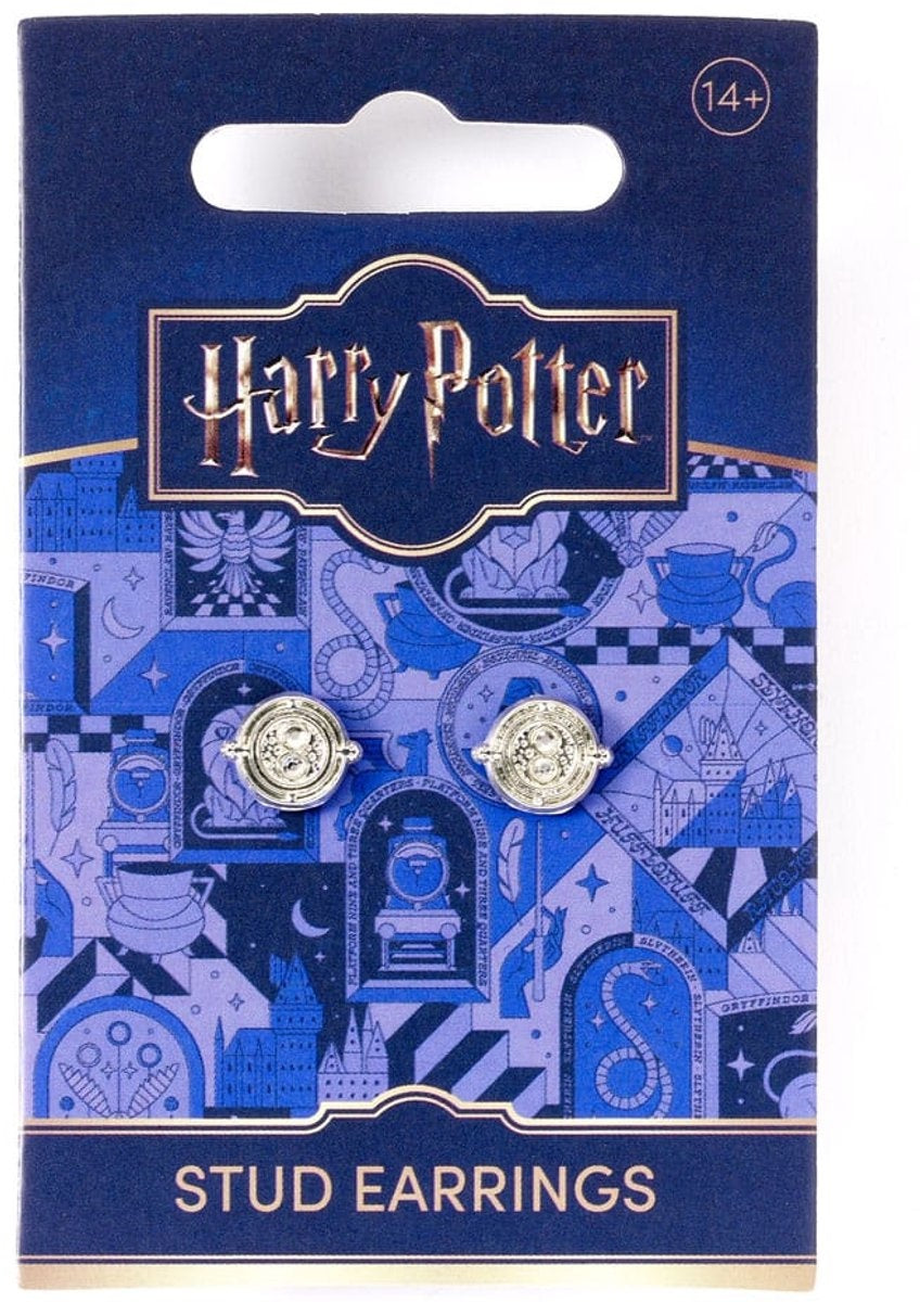 The Carat Shop – Harry Potter earrings time turner – zilveren tijdverdrijver oorbellen