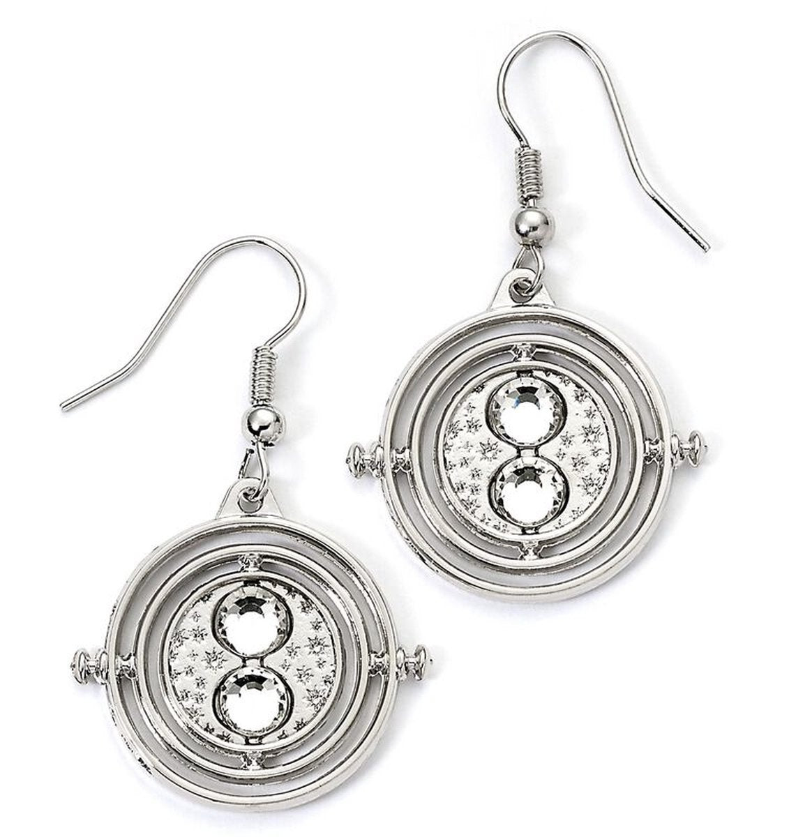 The Carat Shop – tijdverdrijver oorbellen – time turner – oorhangers – zilverkleurig