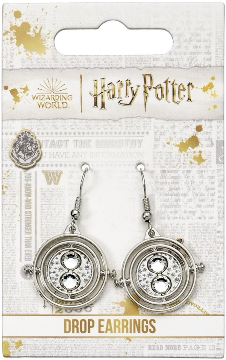 The Carat Shop – tijdverdrijver oorbellen – time turner – oorhangers – zilverkleurig