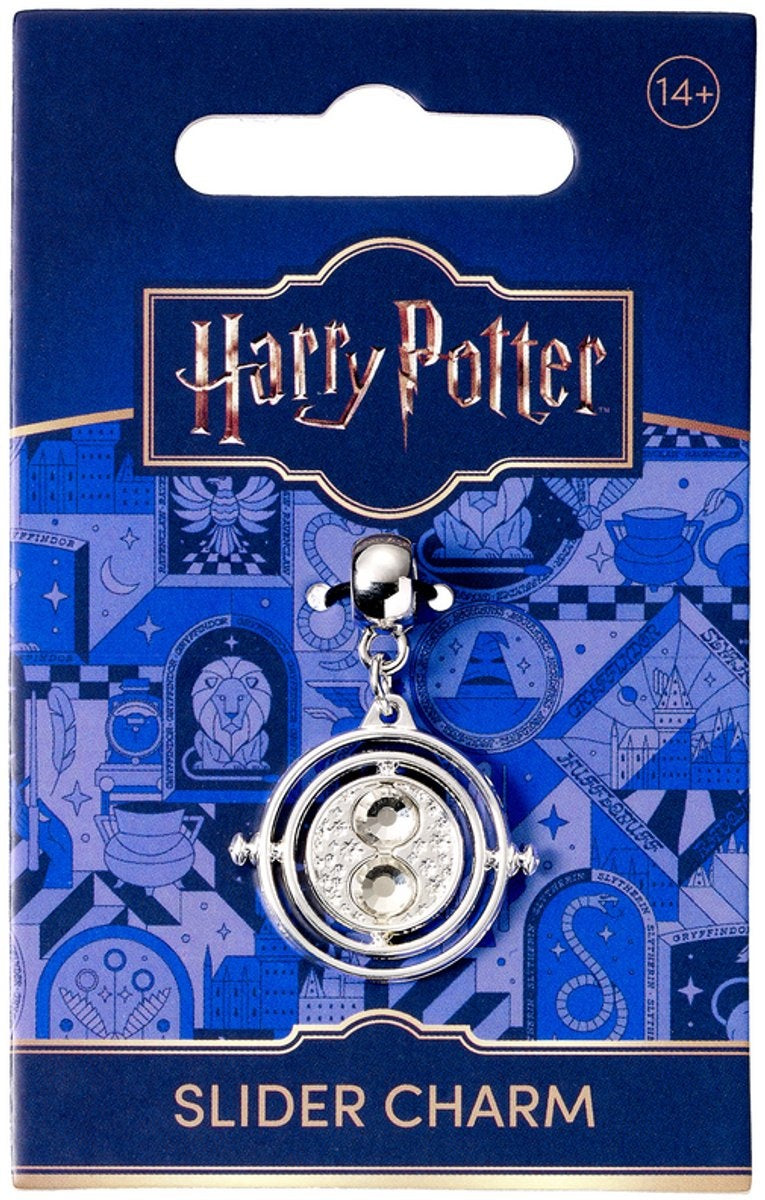 The Carat Shop – Harry Potter time-turner – tijdverdrijver slider bedel – zilverkleurig