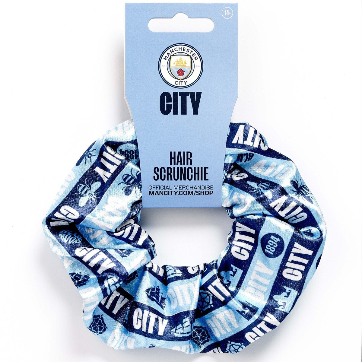 The Carat Shop – manchester city voetbal club haar scrunchie – haarelastiek