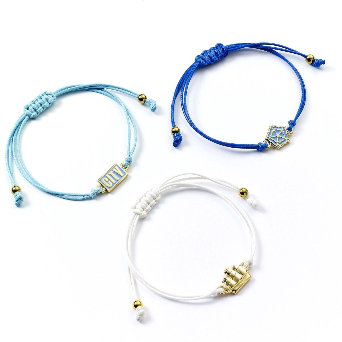 The Carat Shop – manchester city voetbal club vriendschaps armband set